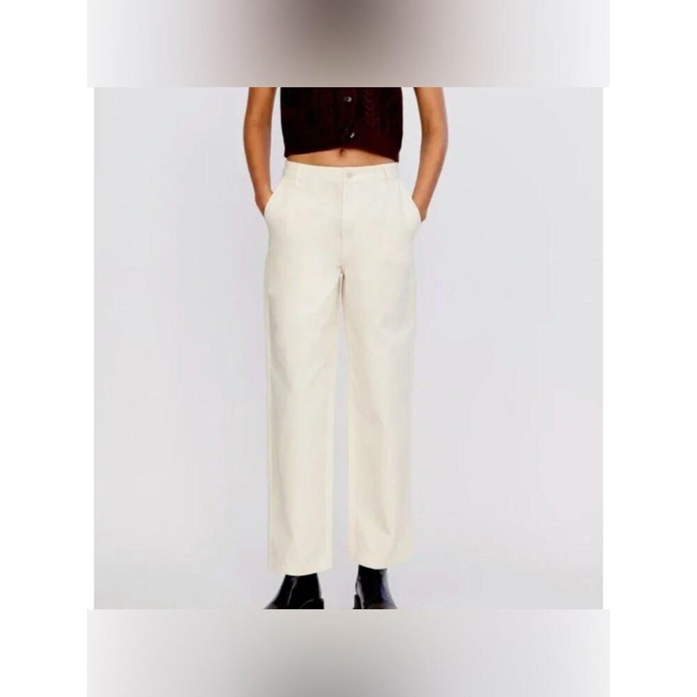 Sunday Best x Aritzia Matter Pearl Cream Khaki Utility Chino Pants Size 4